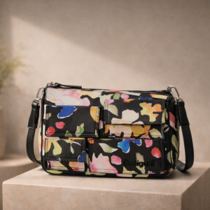 Sac à main Noir Jaune , Taille unique